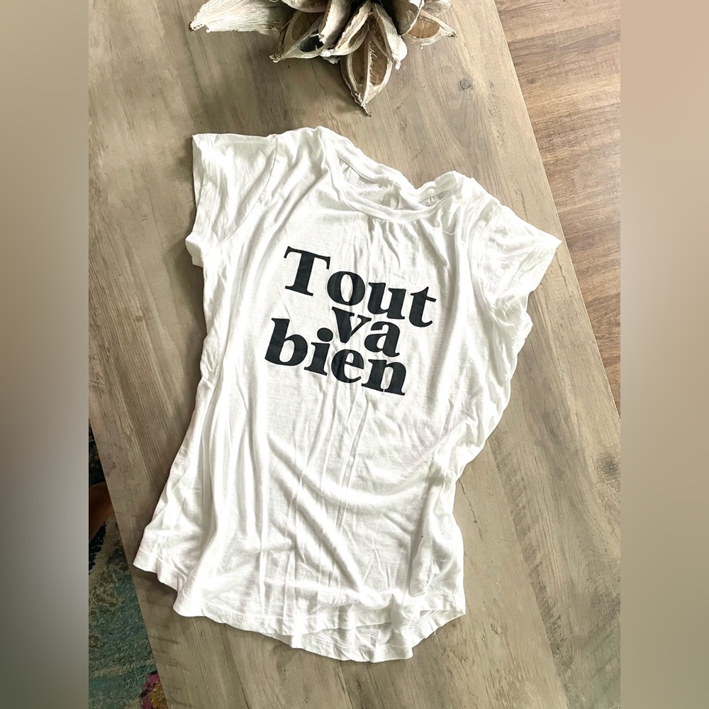 Zadig & Voltaire Tout Va Bien (everything is fine) Designer Tshirt